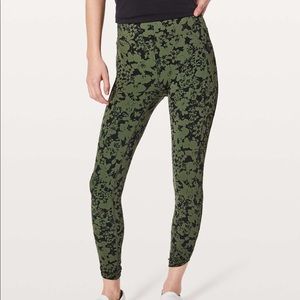 Lululemon high waisted printed leggings